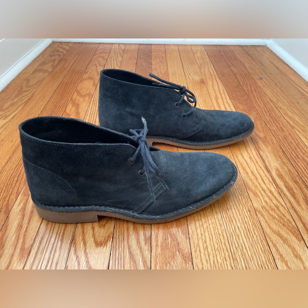 Navy Blue Suede Chukka Boots - 11 - Bloomingdales View 4